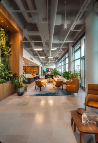 Intérieur d'une agence