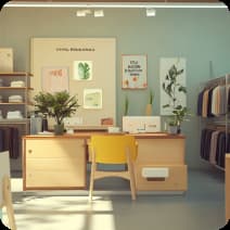 Intérieur d'une agence